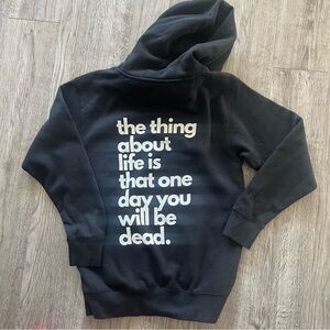 Black Hoodie with Bold Quote